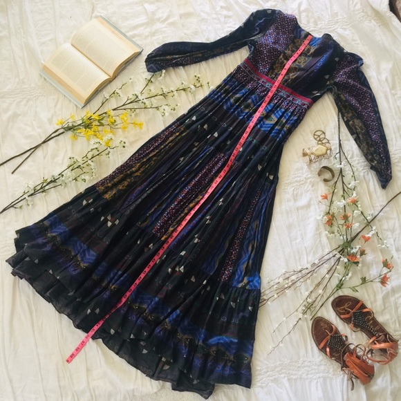 Navy Bohemian Maxi Dream Dress - Picture 6 of 6